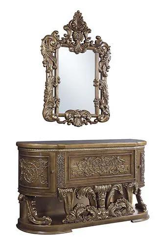 Constantine - Server - Brown & Gold by Unique Piece Furniture