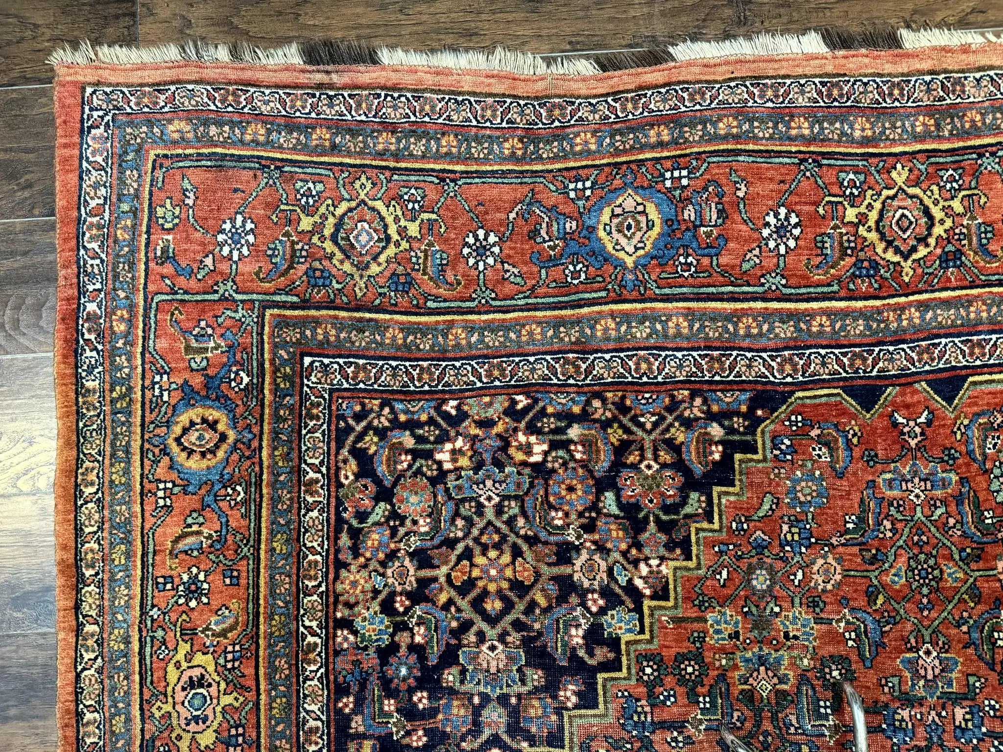Antique Persian Bidjar Rug 8x12, Rare Persian Carpet by Jewel Rugs