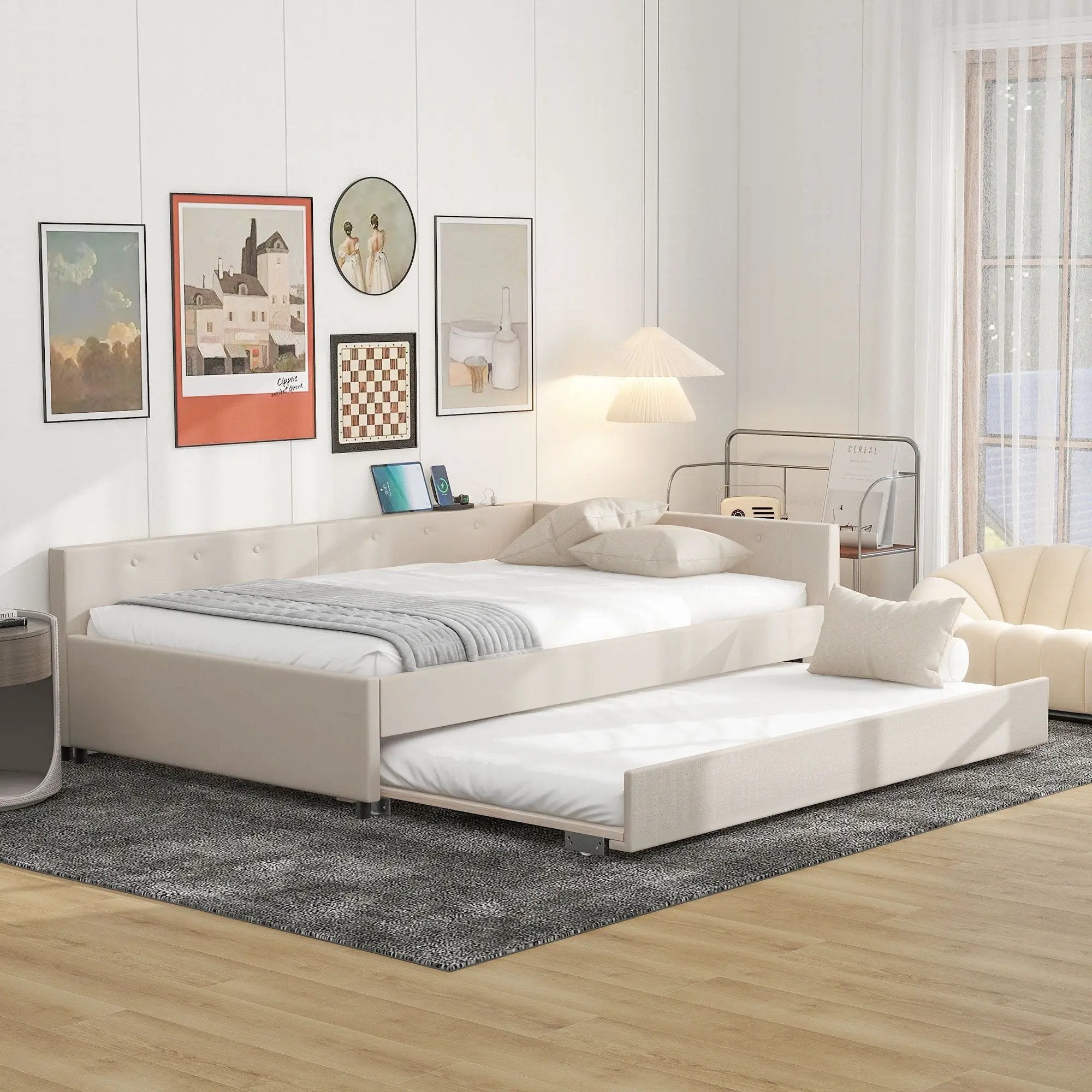 Platform Bed With USB Ports by HouseOfZazla