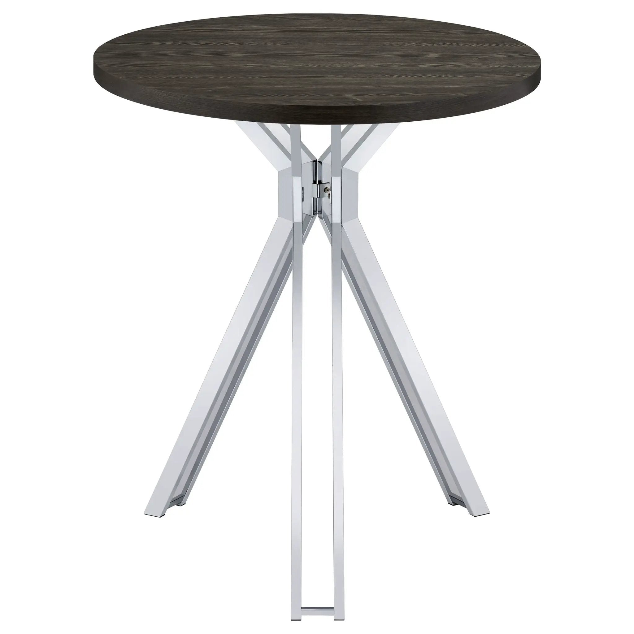 Edgerton - Round Height Bistro Bar Table - Dark Oak