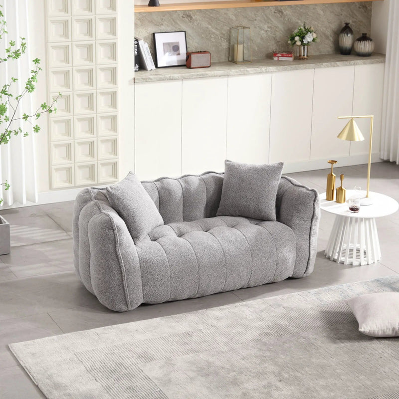 Cozy Beanbag Chair With High Resilience Foam Core For 2 by HouseOfZazla