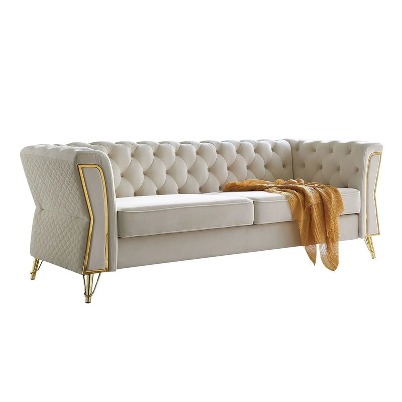 Modern Tufted Sofa For Living Room by HouseOfZazla