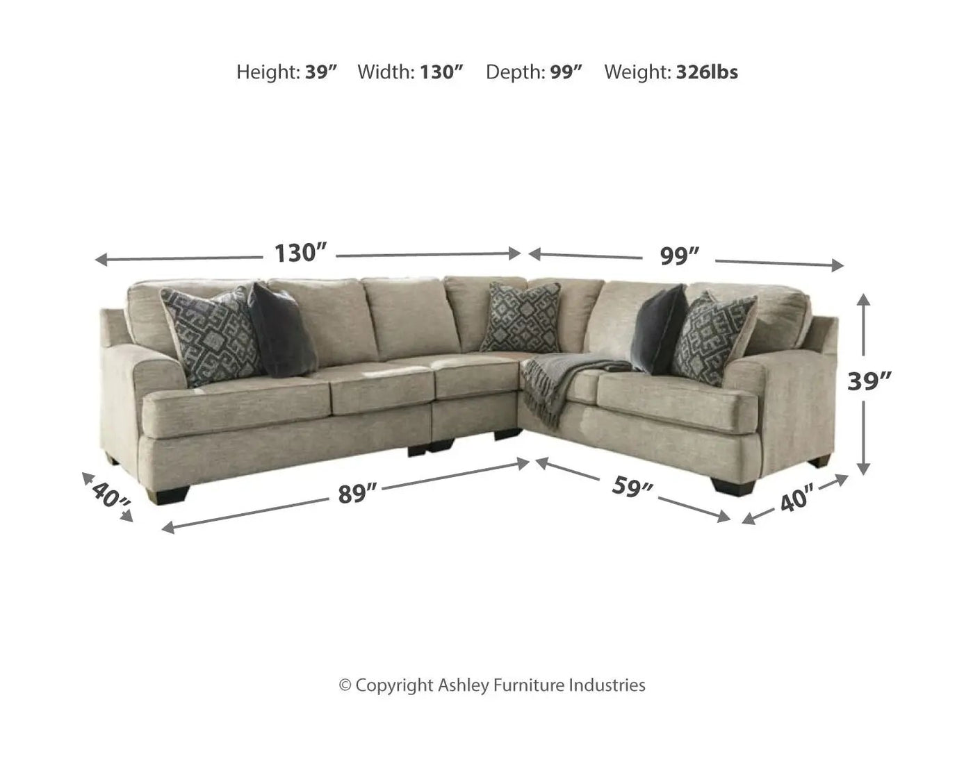 Bovarian - Sectional Set by Unique Piece Furniture
