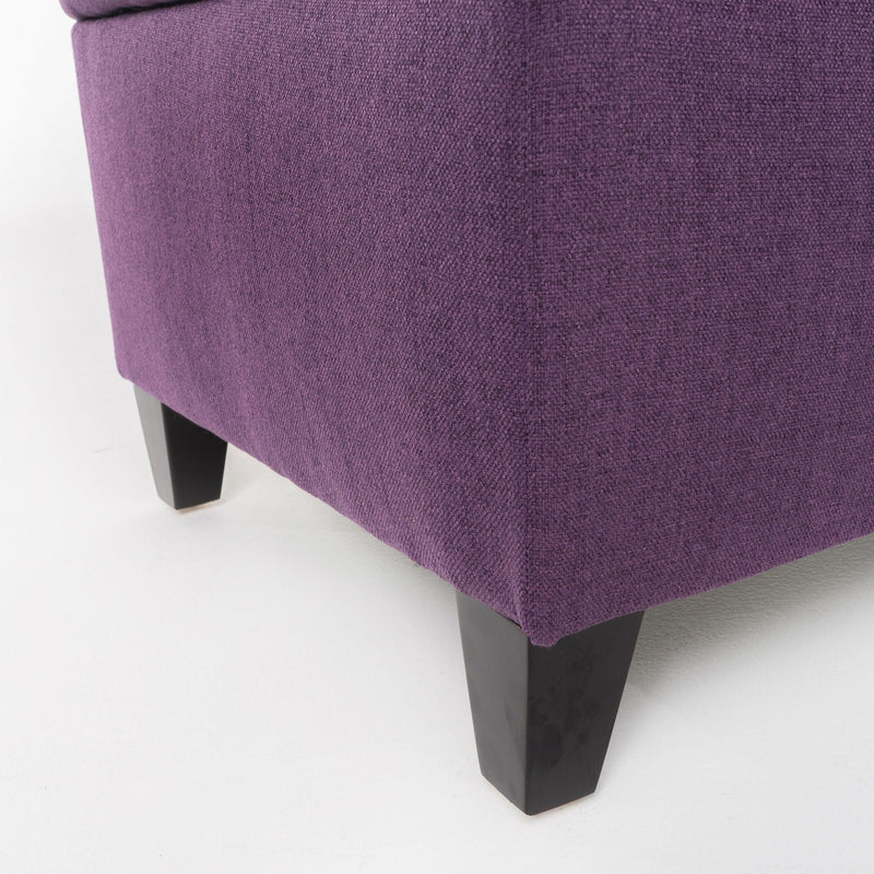Juliana Storage Ottoman With Birch Legs by HouseOfZazla