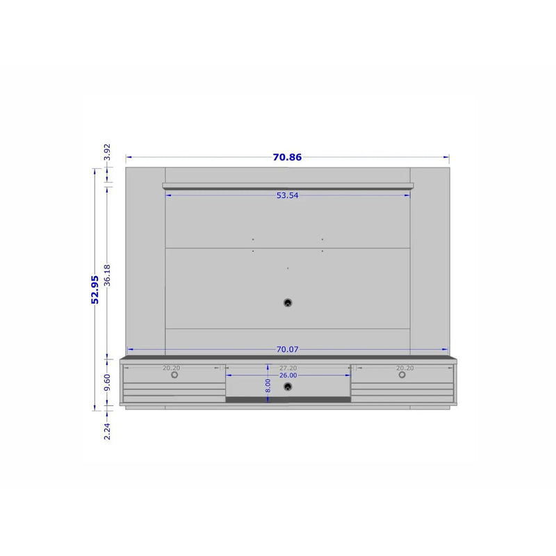 Liberty - Wall Mounted TV Panel For TVs by HouseOfZazla