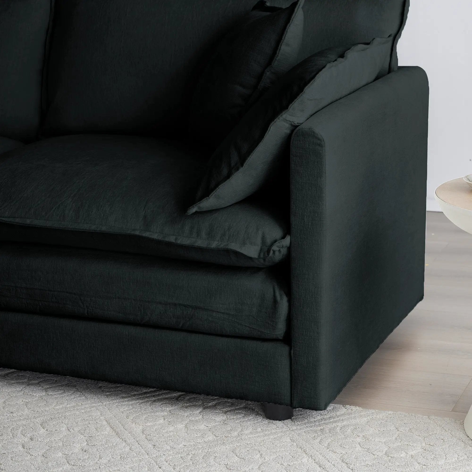 Comfy Deep Single Seat Sofa Upholstered Reading Armchair by HouseOfZazla
