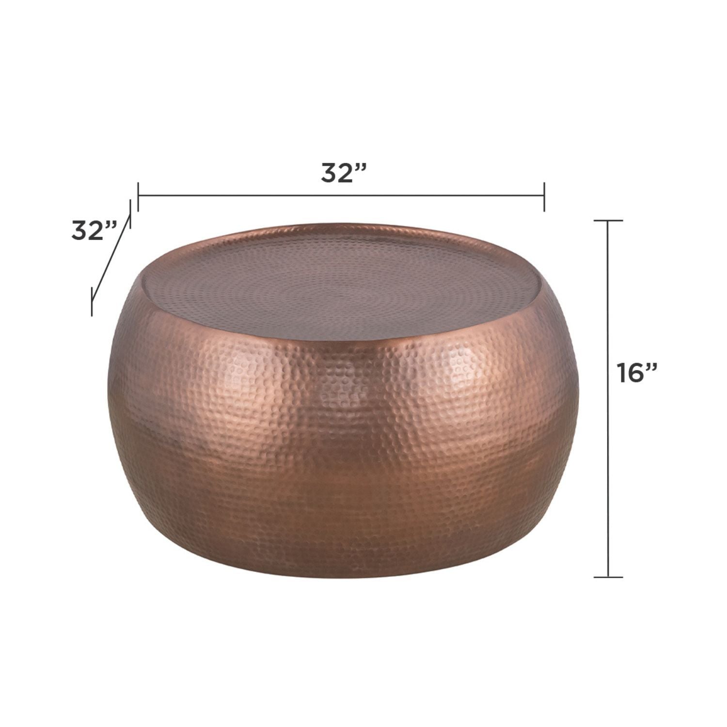 Ct501 - Modern Contemporary Round Coffee Table by HouseOfZazla