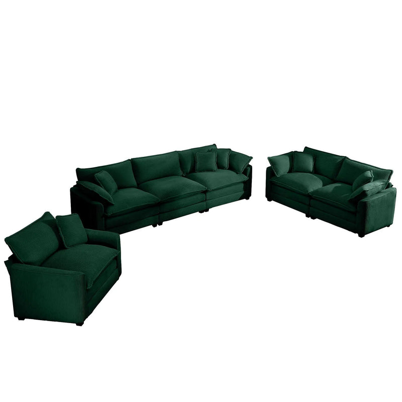 Elegant Oversized Sectional Sofa Set With Deep Seats And Flexible Layout by Unique Piece Furniture