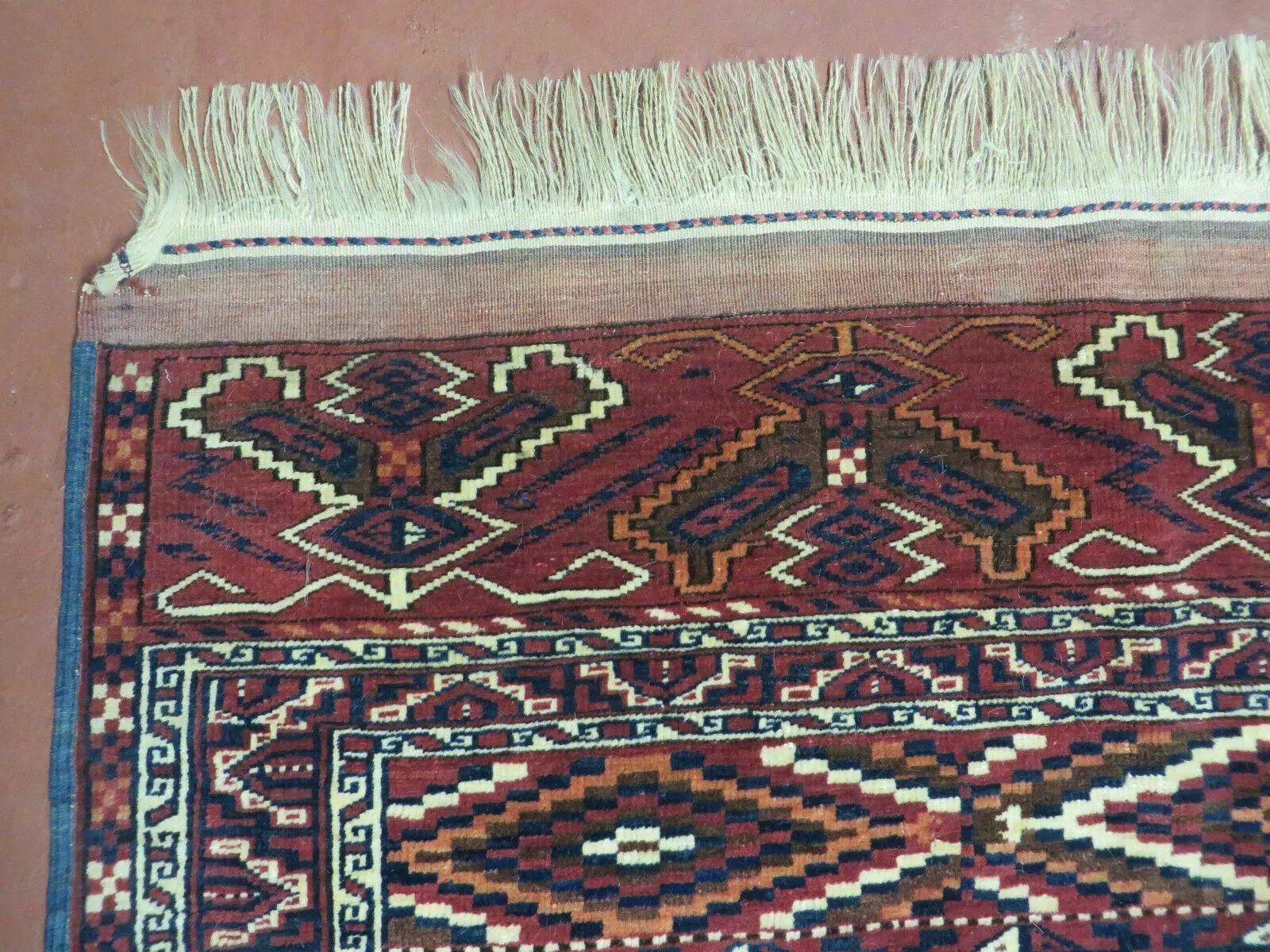 4' X 8' Antique Handmade Russian Bokhara Turkoman Yamud Wool Rug Carpet Nice by Jewel Rugs