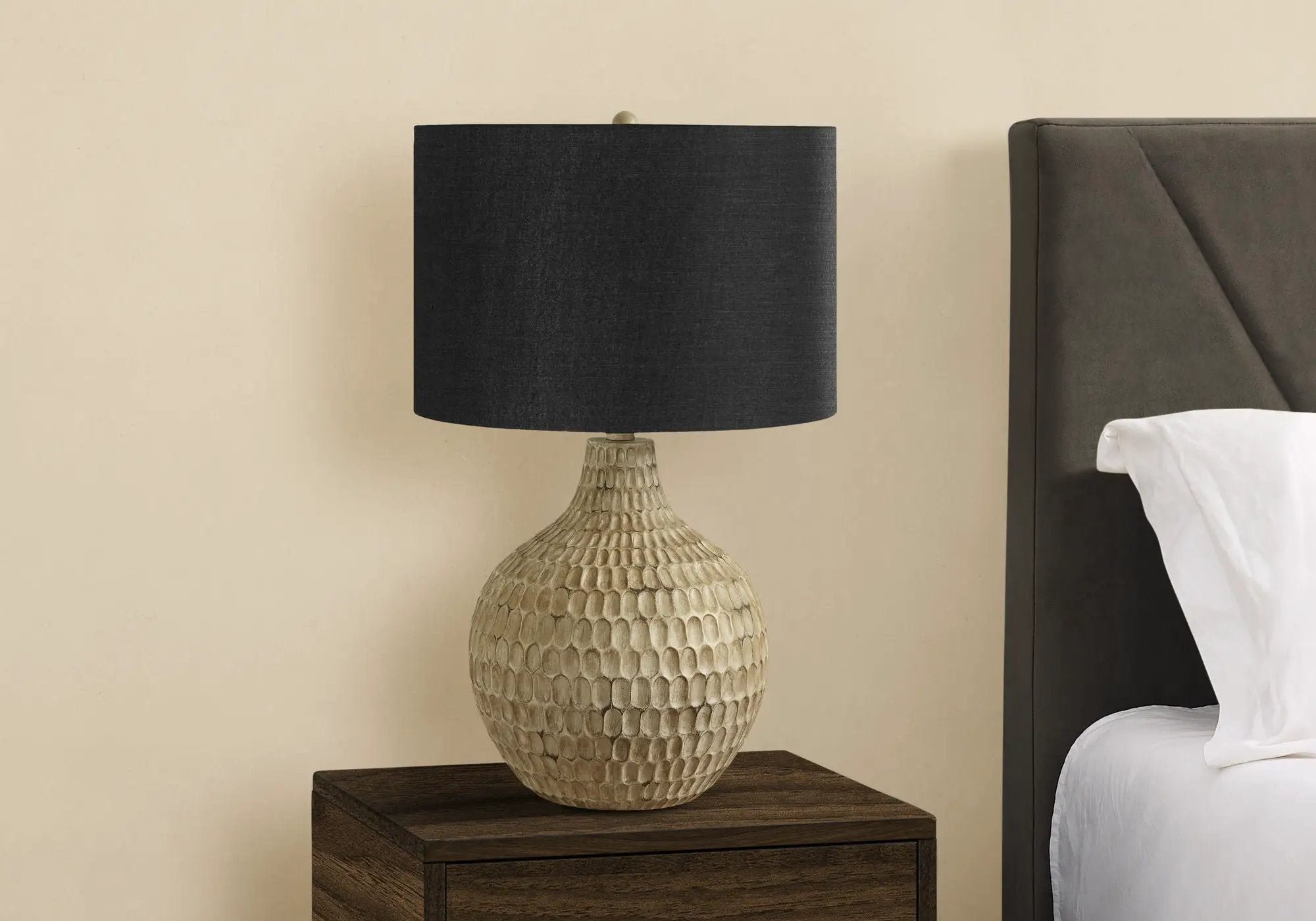 Lighting, Table Lamp, Resin, Contemporary - Brown by HouseOfZazla