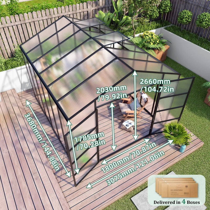 Gain Height Windproof house All Season Outdoor Garden Shelter by HouseOfZazla