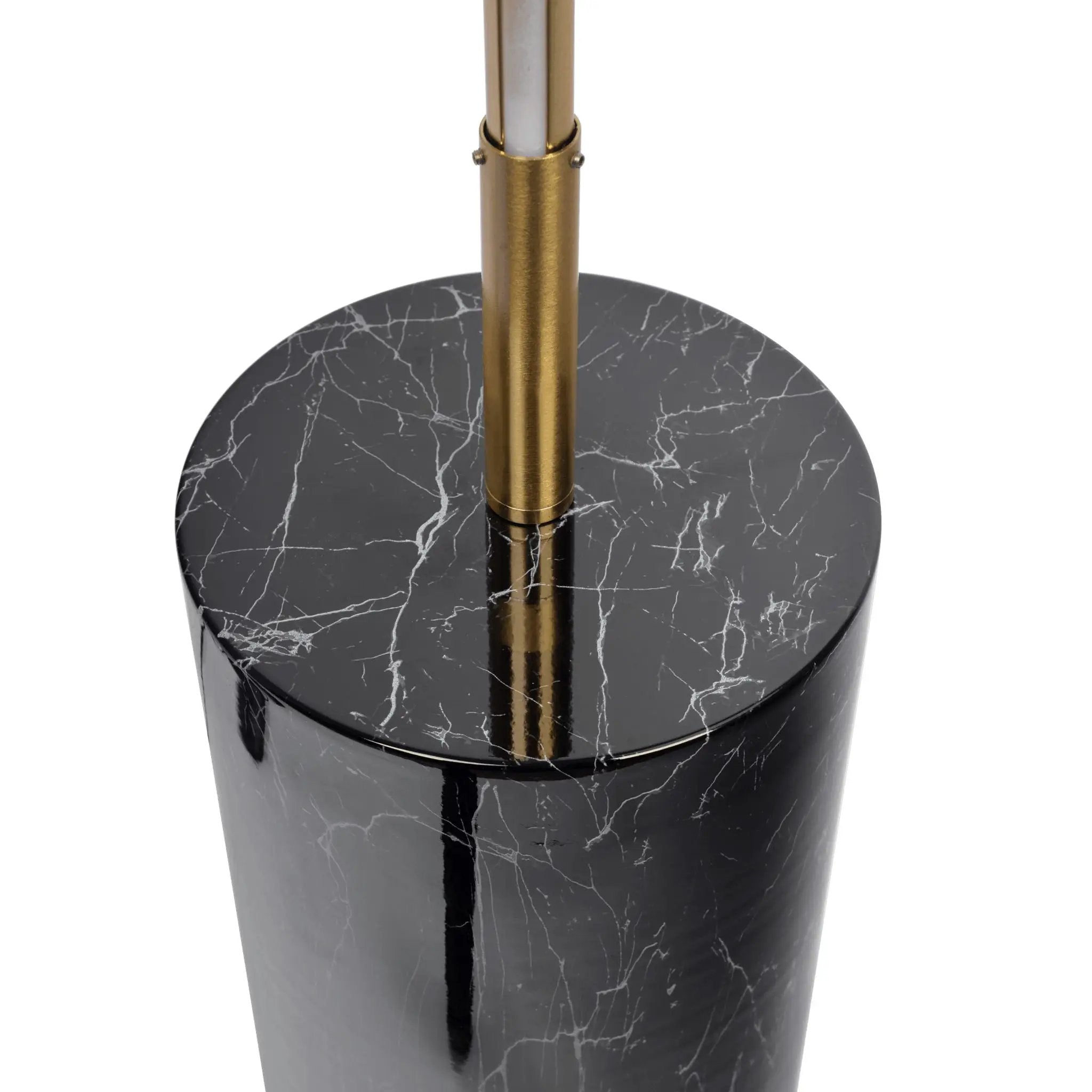 Prism - LED Floor Lamp With On / Off Switch Base - Gold / Marble by Unique Piece Furniture