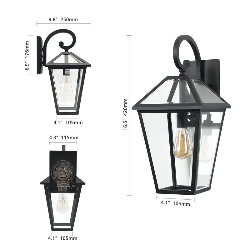 10" 2-Piece Outdoor Wall Lanterns by HouseOfZazla