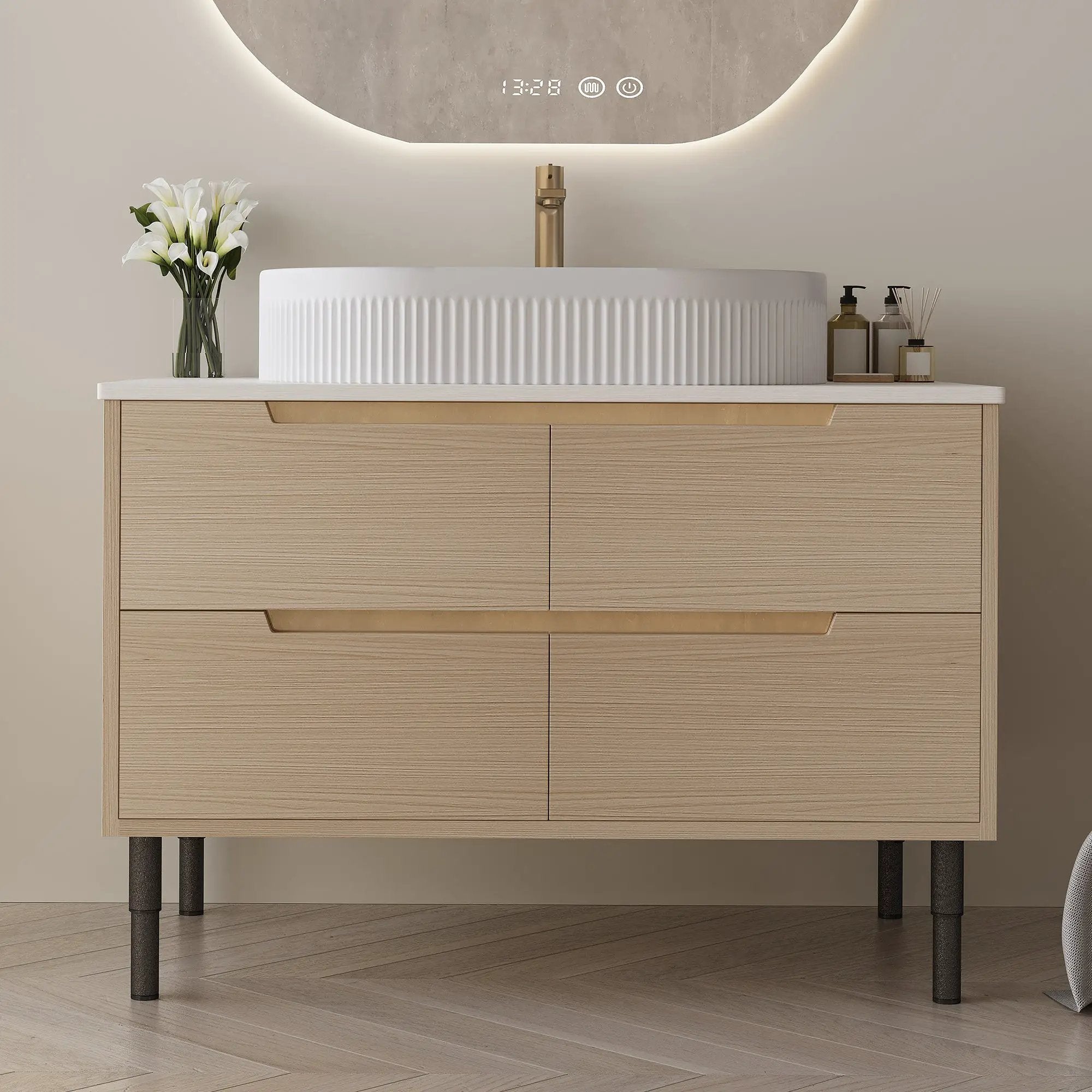 36 Inch Bathroom Vanity with Ceramic Sink by HouseOfZazla