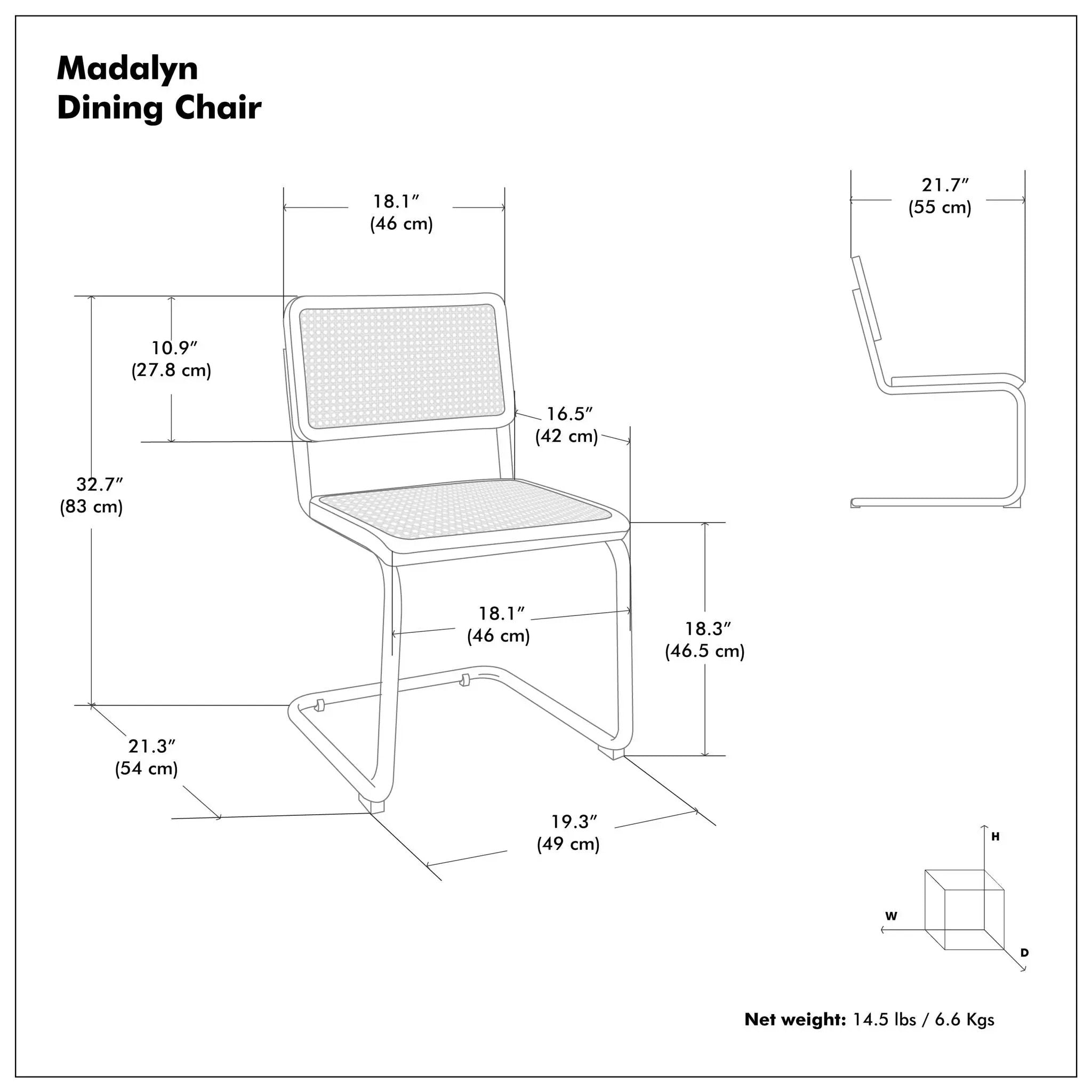 Madalyn - Dining Chair (Set of 2) - Brown by Unique Piece Furniture