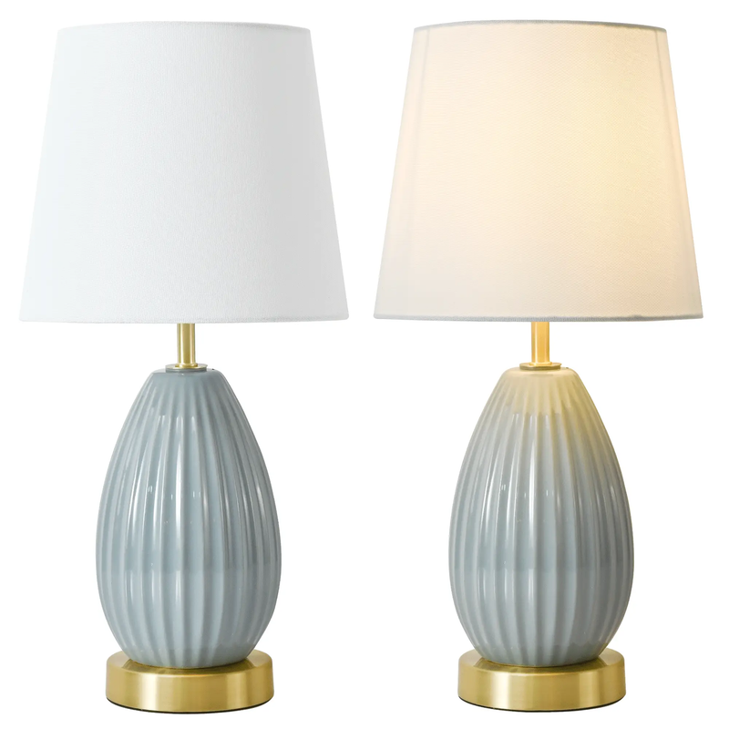 18-Inch Table Lamp Set of 2 with E26 Socket by HouseOfZazla