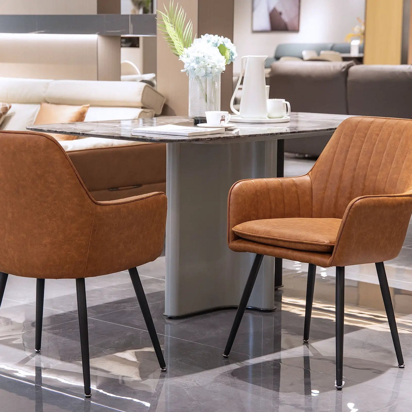 Modern Mid Back Dining Chairs by HouseOfZazla
