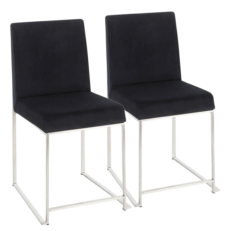 Fuji - Contemporary Modern Elegance High Back Dining Chair (Set of 2) by Unique Piece Furniture