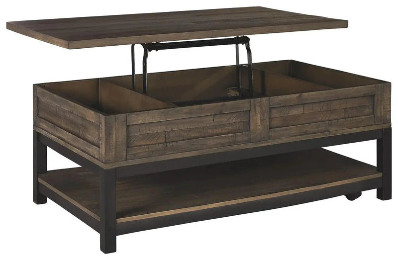 Johurst - LIFT TOP COCKTAIL TABLE - Grayish Brown by Unique Piece Furniture