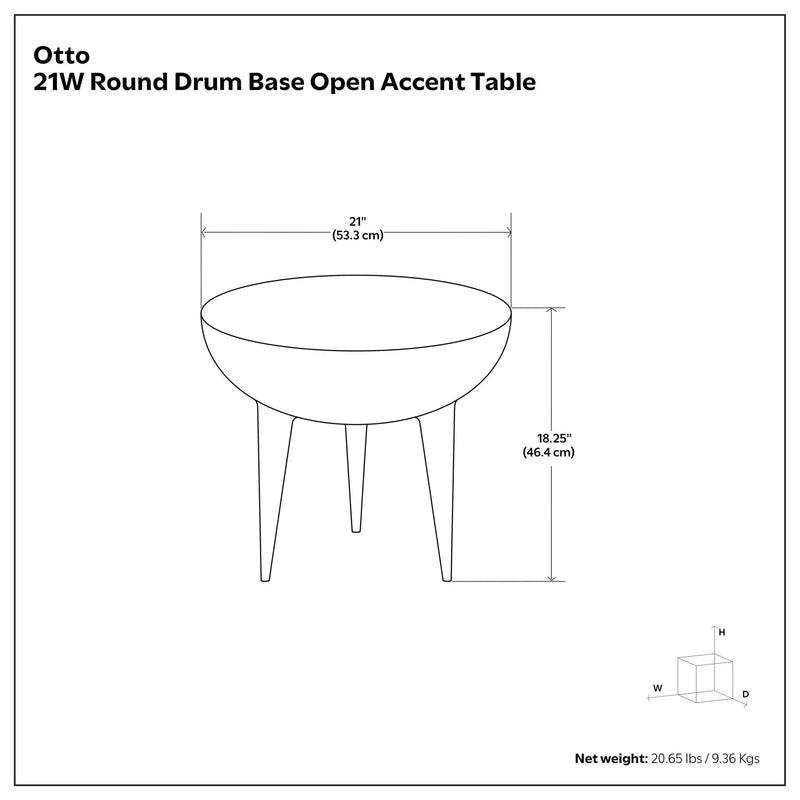 Otto - Cast Aluminum Side Table - Black by Unique Piece Furniture