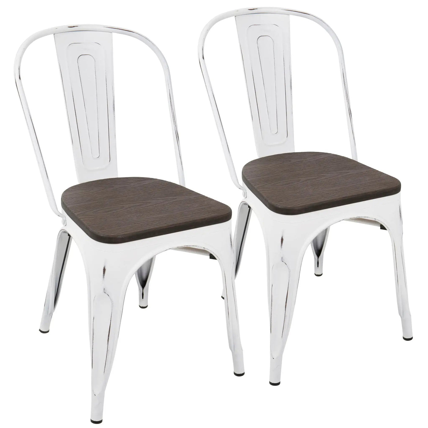 Oregon - IndustrialFarmhouse Stackable Dining Chair (Set of 2) by HouseOfZazla