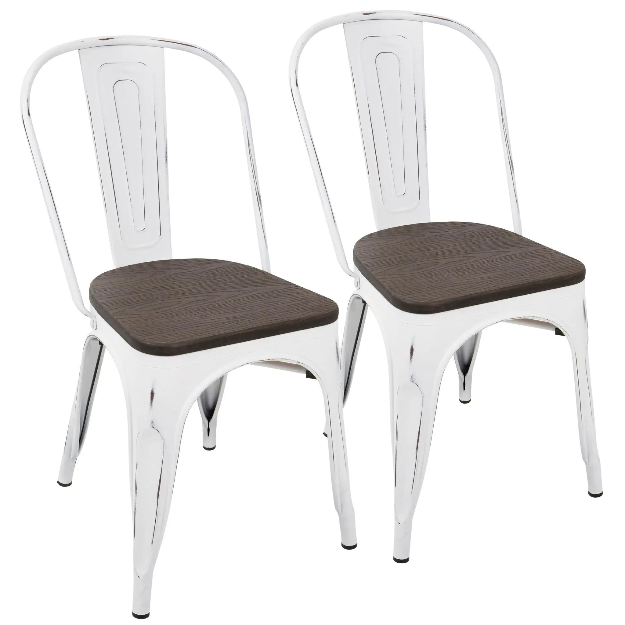 Oregon - IndustrialFarmhouse Stackable Dining Chair (Set of 2) by HouseOfZazla