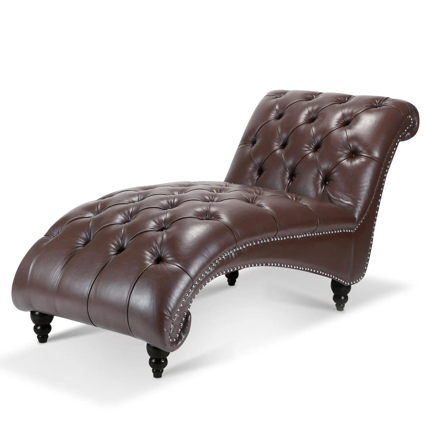 Tufted Armless Chaise Lounge by Unique Piece Furniture