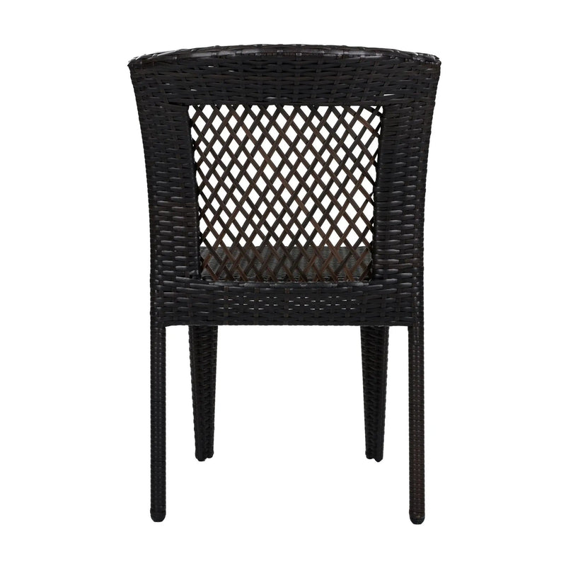 7 Piece Outdoor Dining Set with Table and 6 Chairs - Brown Multi by HouseOfZazla