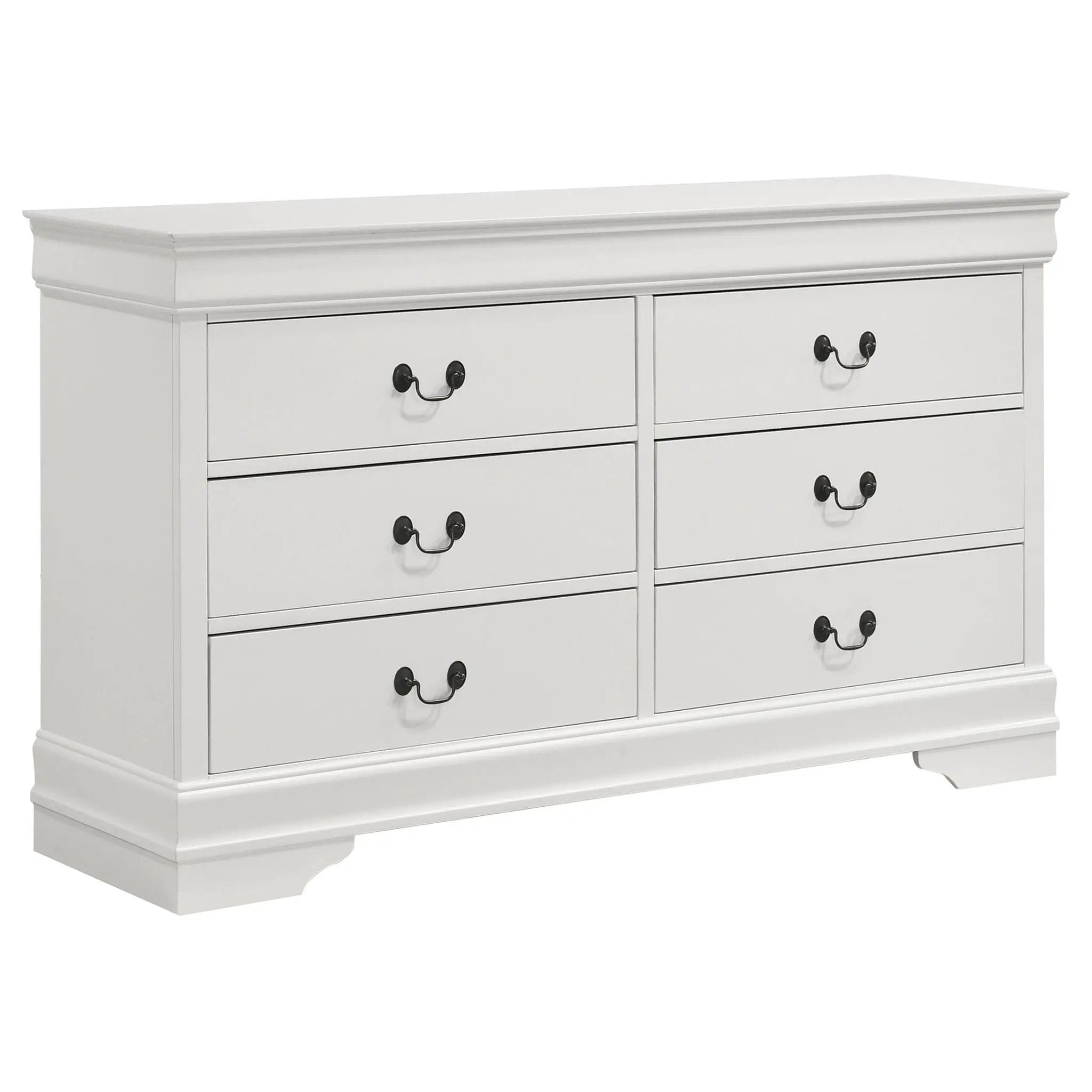 Louis Philippe 4-piece Full Bedroom Set White by Unique Piece Furniture