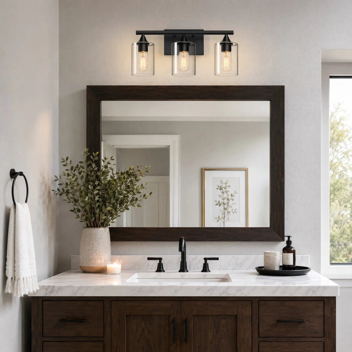 3-Light Matte Bathroom Vanity Wall Light by HouseOfZazla