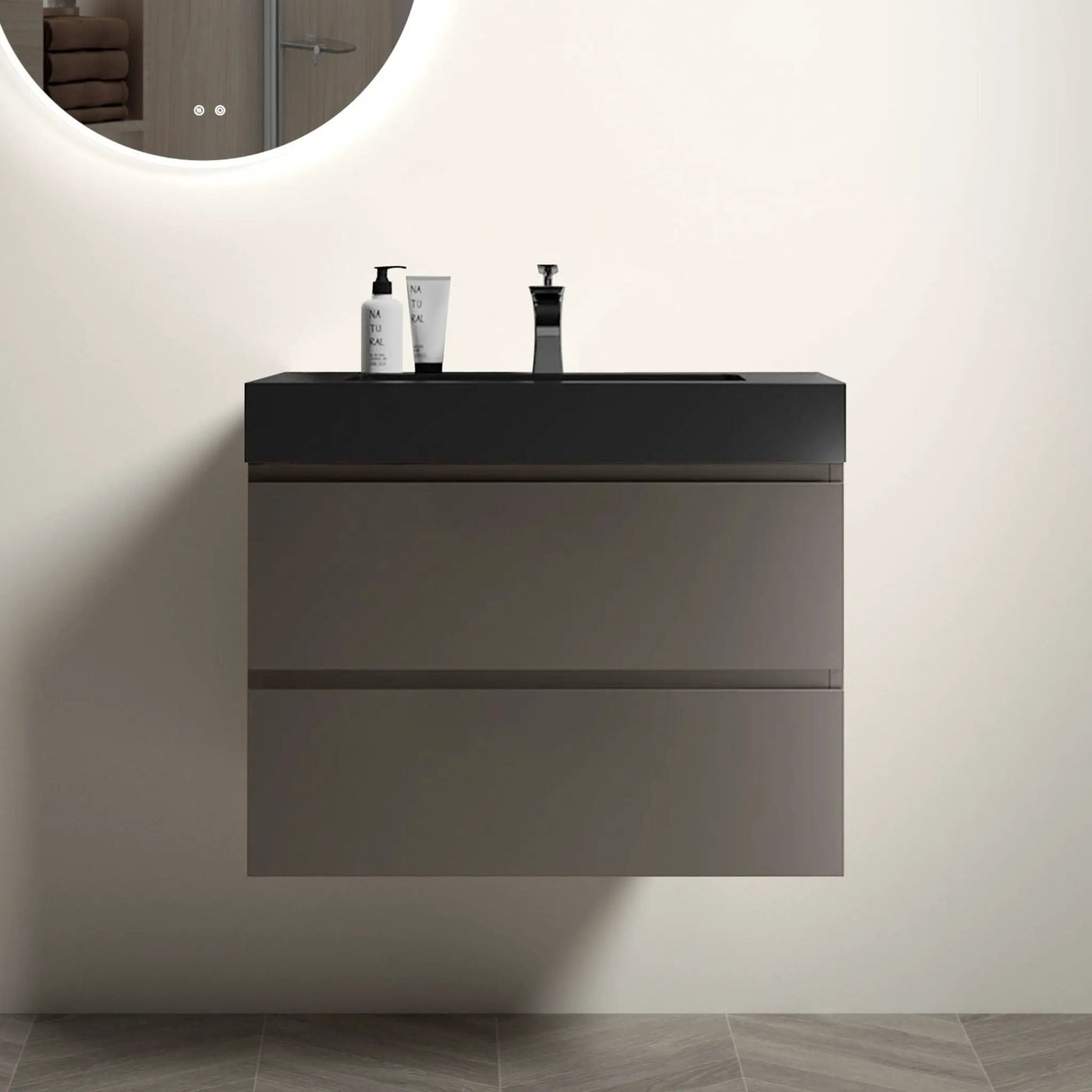 Alice - Bathroom Vanity With Sink, Wall Mounted, Floating by Unique Piece Furniture