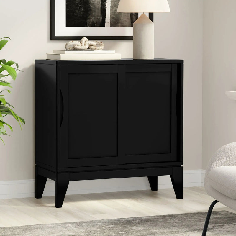 Harper - Low Storage Cabinet - Black by HouseOfZazla