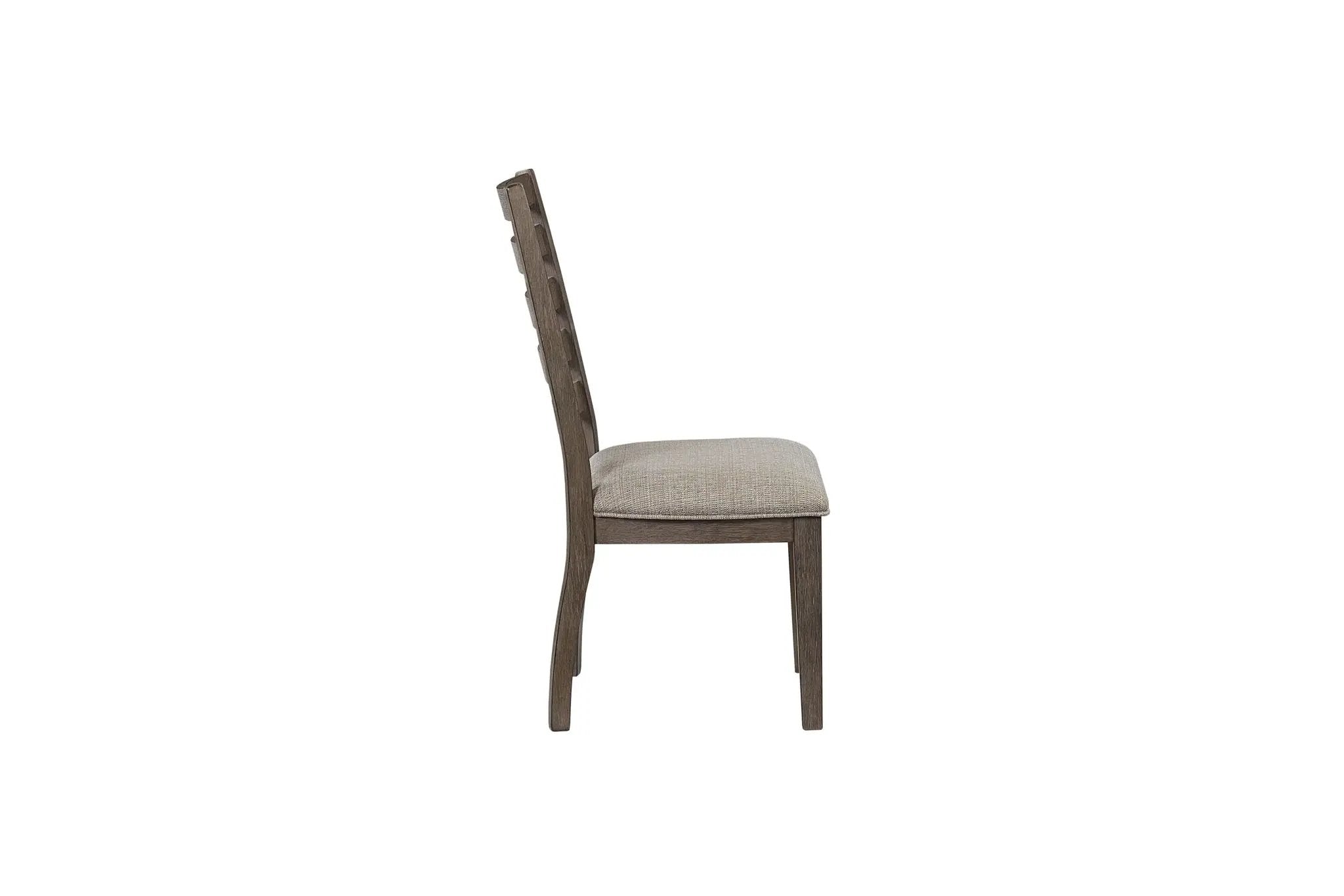 Side Dining Chair With Ladder Back (Set of 2) - Gray by Unique Piece Furniture