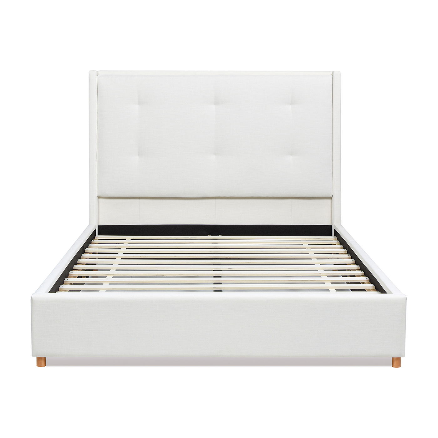 Miramar - Cushion Back Headboard Platform Bed Frame by HouseOfZazla