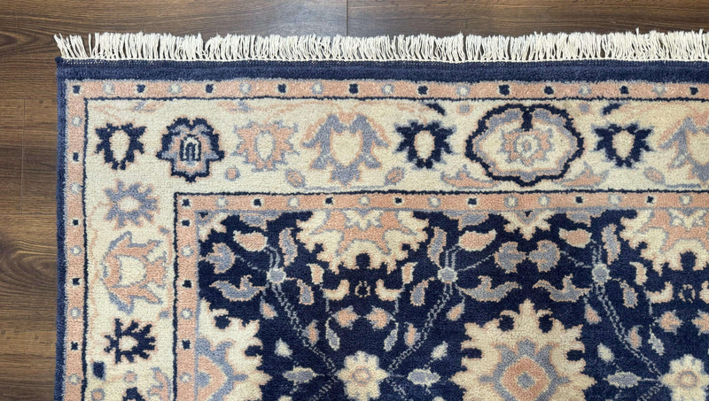 Blue and Beige Indian Rug, Indo Persian Carpet by Jewel Rugs