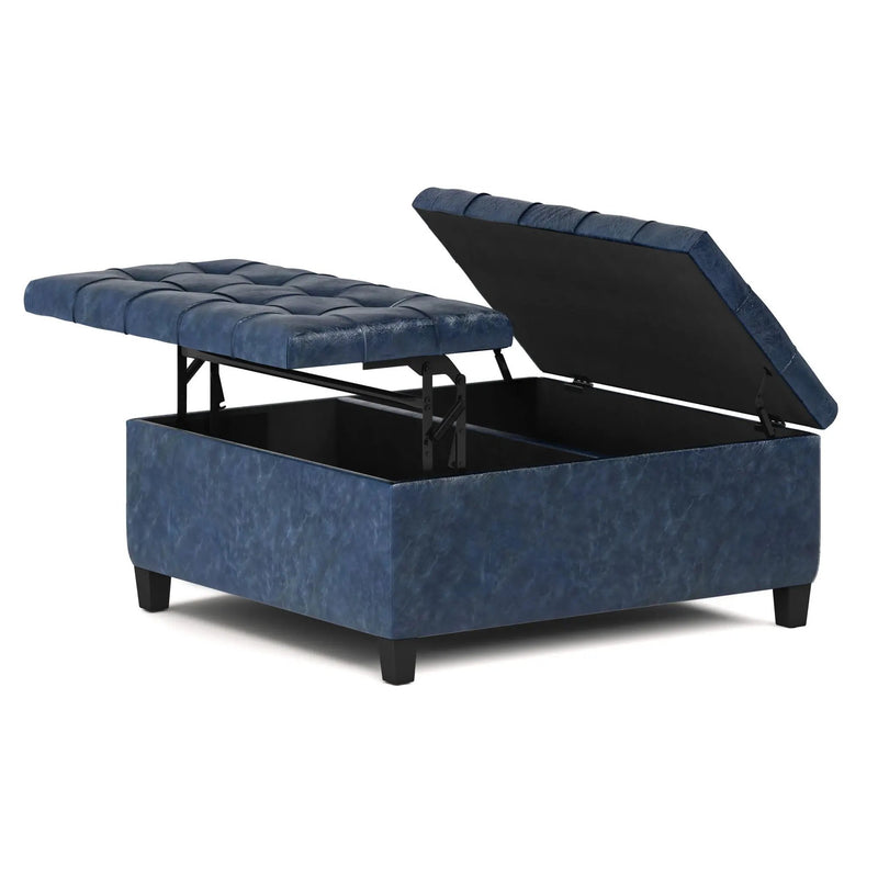 Harrison - Upholstered Coffee Table Storage Ottoman by HouseOfZazla