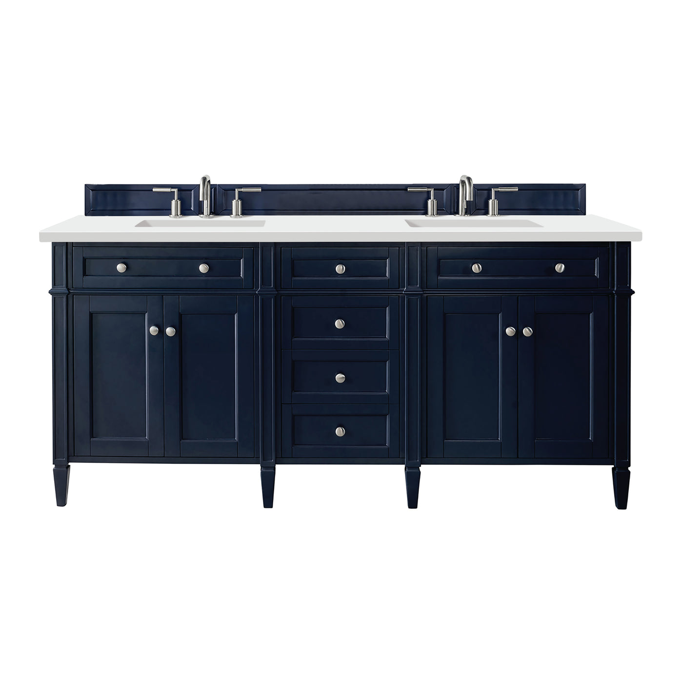 James Martin Brittany 72" Double Bathroom Vanity, Victory Blue, view 21