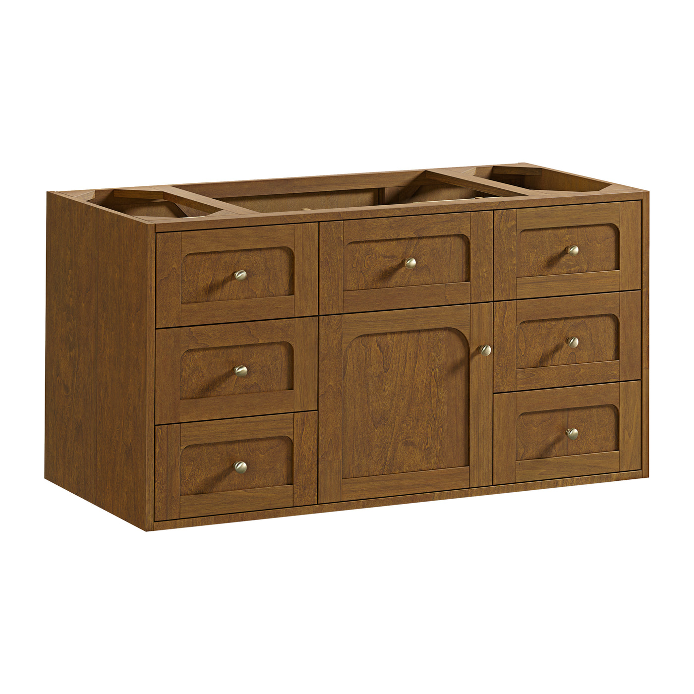 James Martin Laurent 48" Dual Mount Single Bathroom Vanity, Honey Oak, view 21