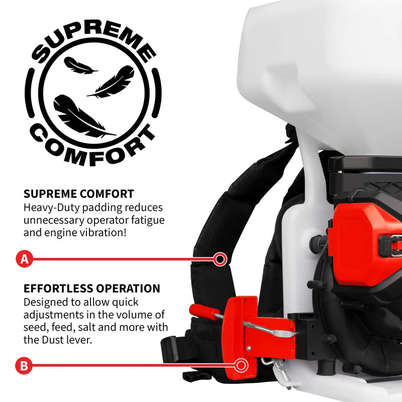 5 Gal Battery-Powered Fertilizer Spreader Broadcast Lawn Seed Ice Melt Salt by Tomahawk Power