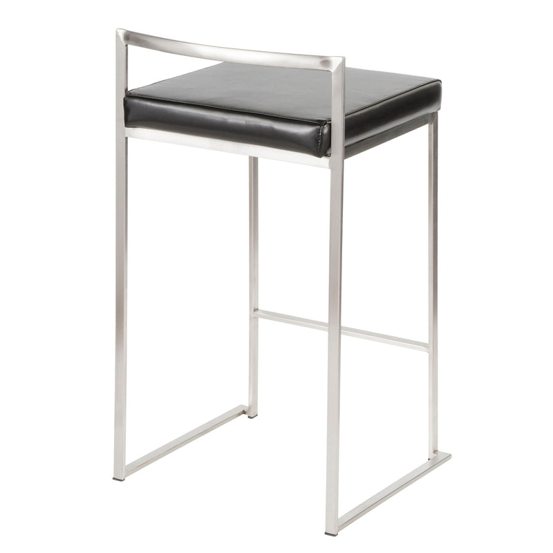 Fuji - Contemporary, Stackable Elegant Counter Stool (Set of 2) by HouseOfZazla