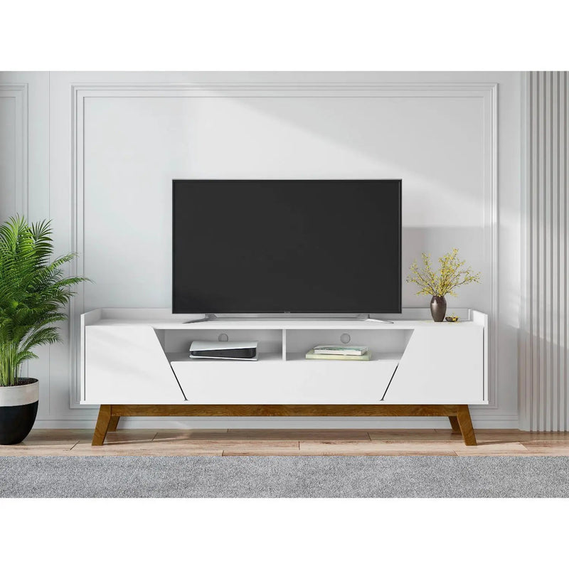 Marcus - TV Stand With 4 Shelves And Soft Close Doors by HouseOfZazla