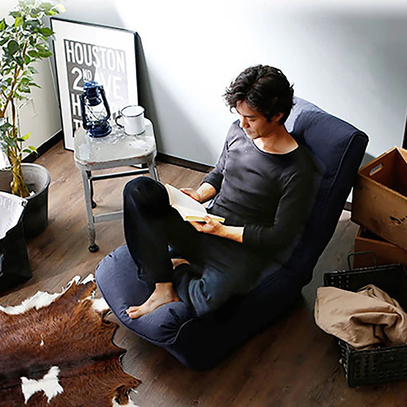 Reclining Japanese Chair Lazy Sofa Tatami Balcony Adjustable Chair by Unique Piece Furniture