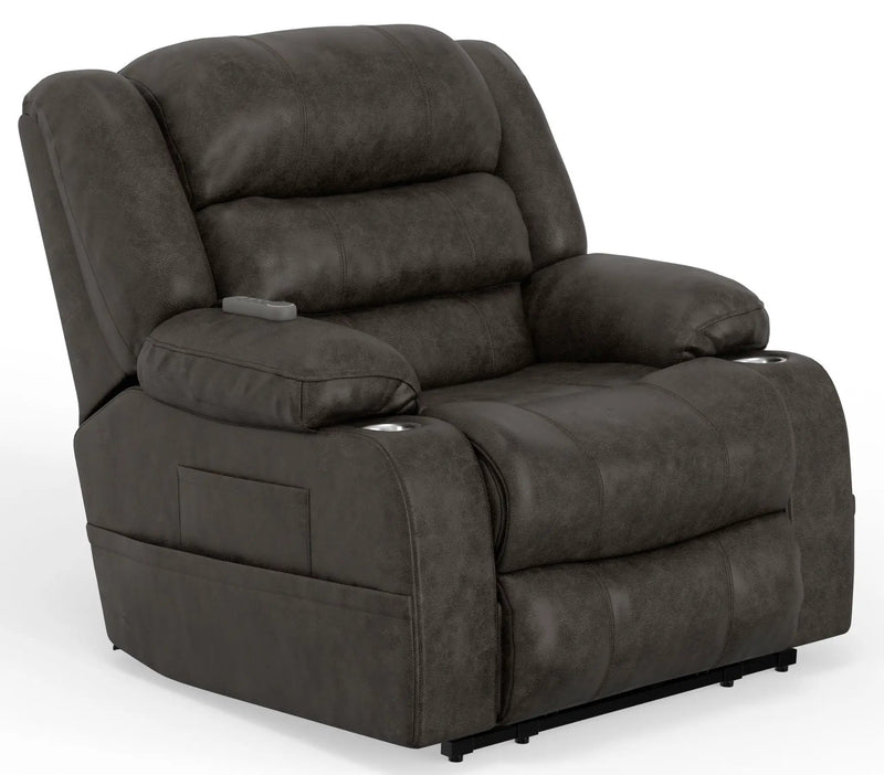 Tucker - Power Lift Recliner With Heat & Massage - Steel by Unique Piece Furniture
