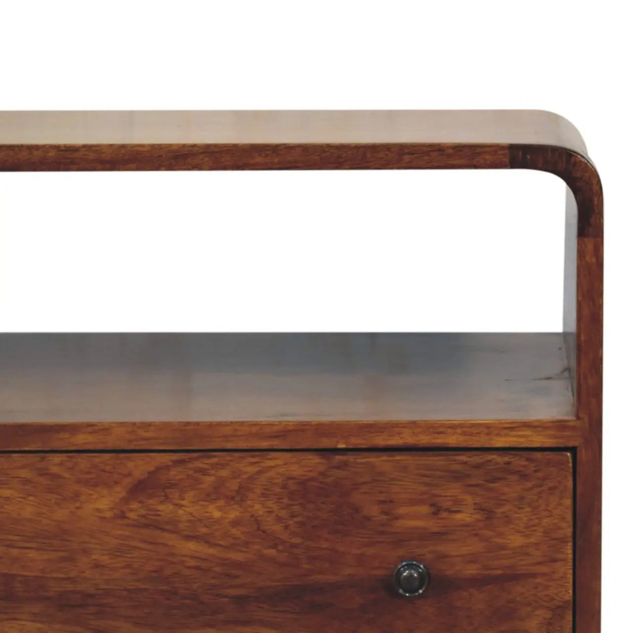 Curved Charm Console - Brown by HouseOfZazla