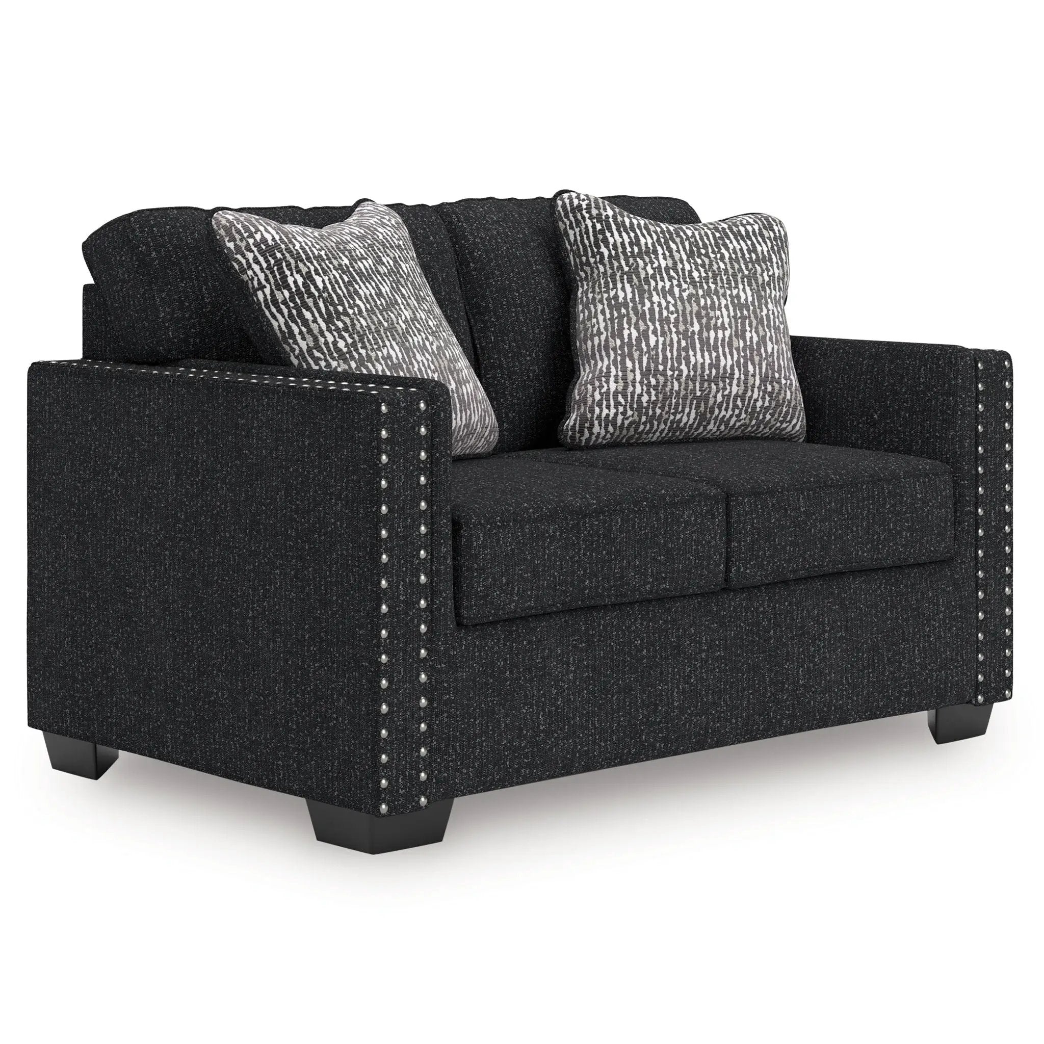 Jasmine Peaks - Loveseat - Coal by Unique Piece Furniture
