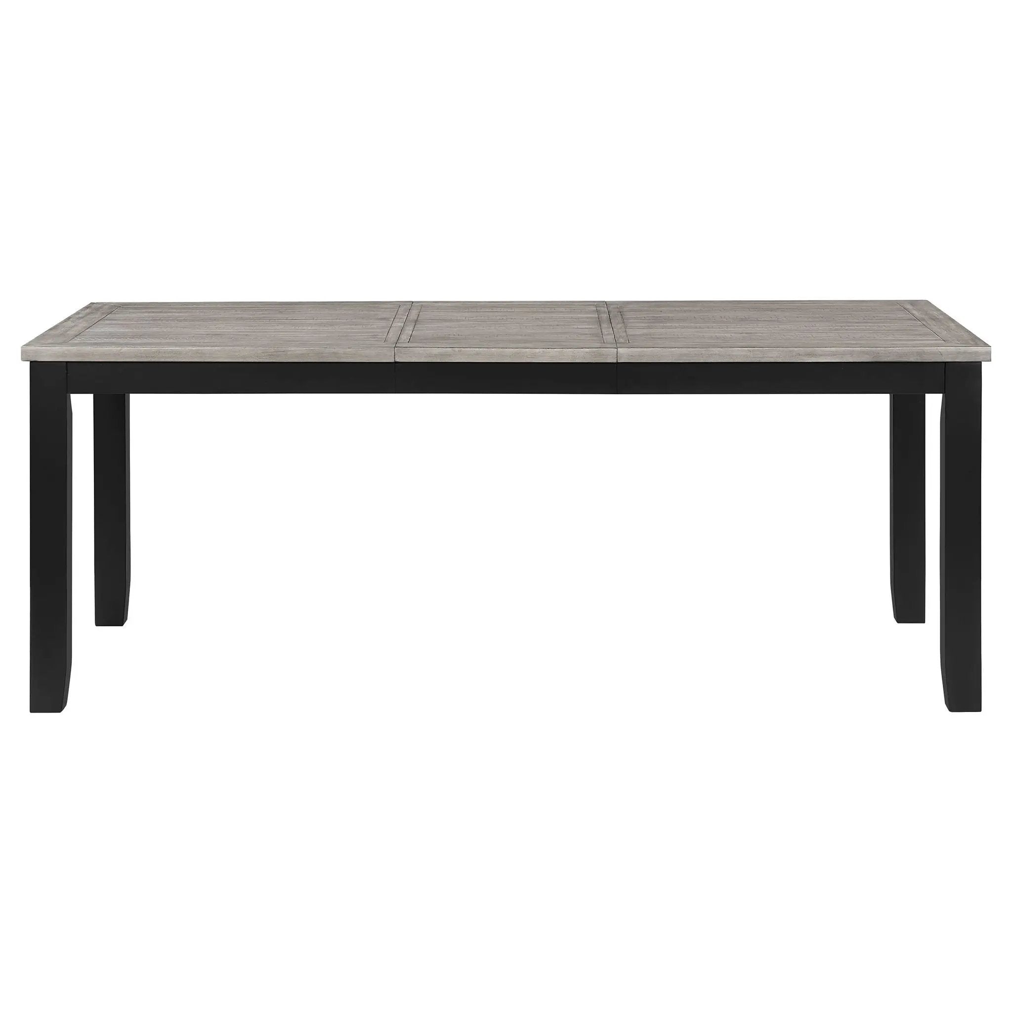 Elodie Rectangular 78-inch Extension Leaf Dining Table Black by Unique Piece Furniture