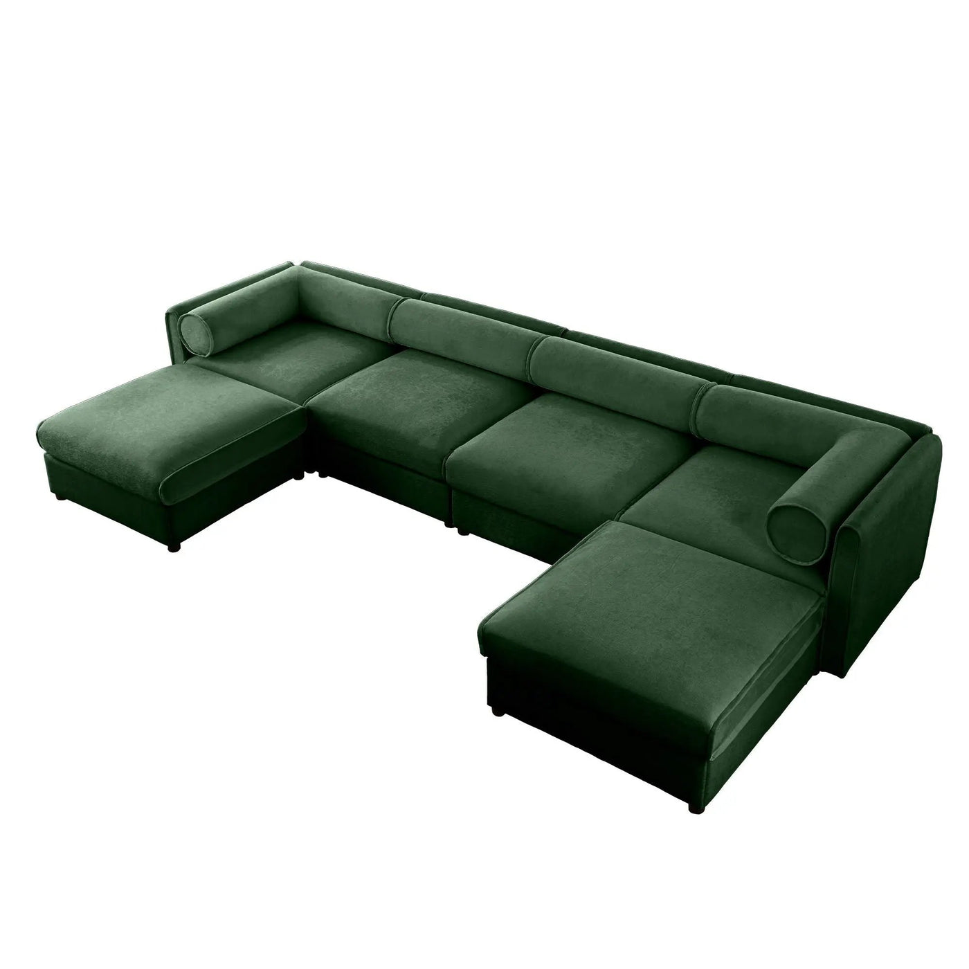 Contemporary Elegant Sofa With Storage And Ottoman by Unique Piece Furniture