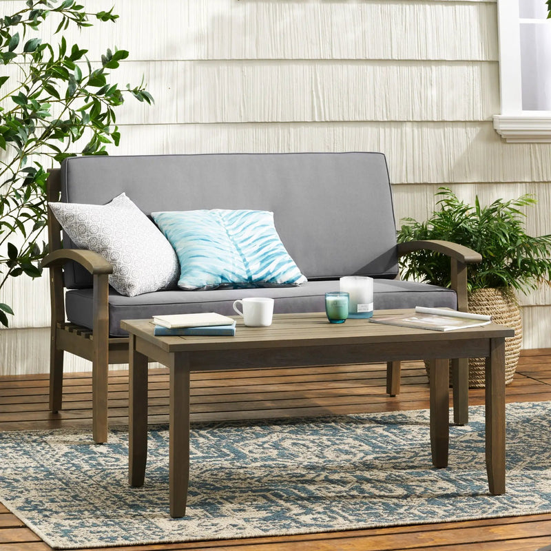 Outdoor Chat Set With Coffee Table and Loveseat by HouseOfZazla