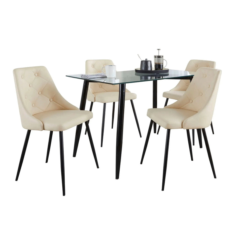 Clara Giovani - 5 Piece Contemporary Dining Set by HouseOfZazla