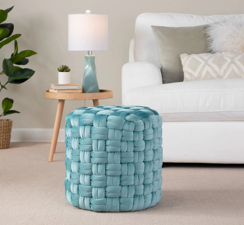 Braided - Versatile Round Ottoman by HouseOfZazla